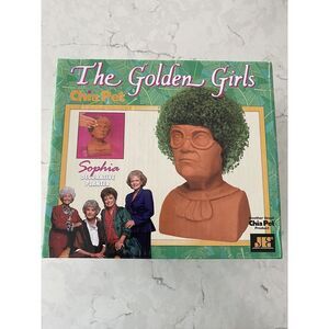 The Golden Girls Sophia Chia Pet Decorative Handmade Pottery Planter Bust Sealed